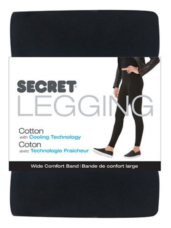 Pants - Medium Secret Cotton Leggings Pants in Black Sz Medium